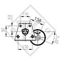 Braked axle 900kg EURO COMPACT axle type B 850-5, SUN ROLLER 330F35