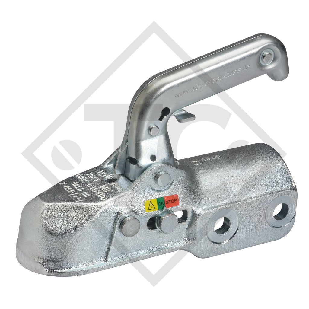 Coupling head WW 350-R CH for braked trailers