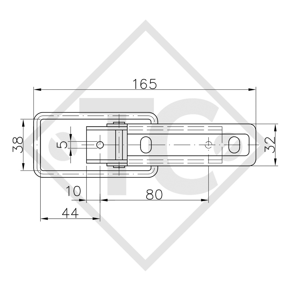 WINTERHOFF Fermeture de ridelle type BV 10-2