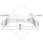 Essieu COMPACT 1000kg freiné type d'essieu B 850-10