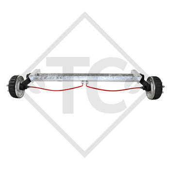 Essieu EURO1 1600kg freiné type d'essieu B 1600-1