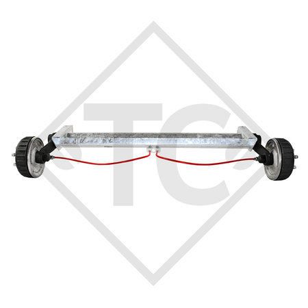 Achse gebremst 1600kg EURO1 Achstyp B 1600-1