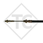 Bowden cable 217745 for overrun device with thread and eyelet