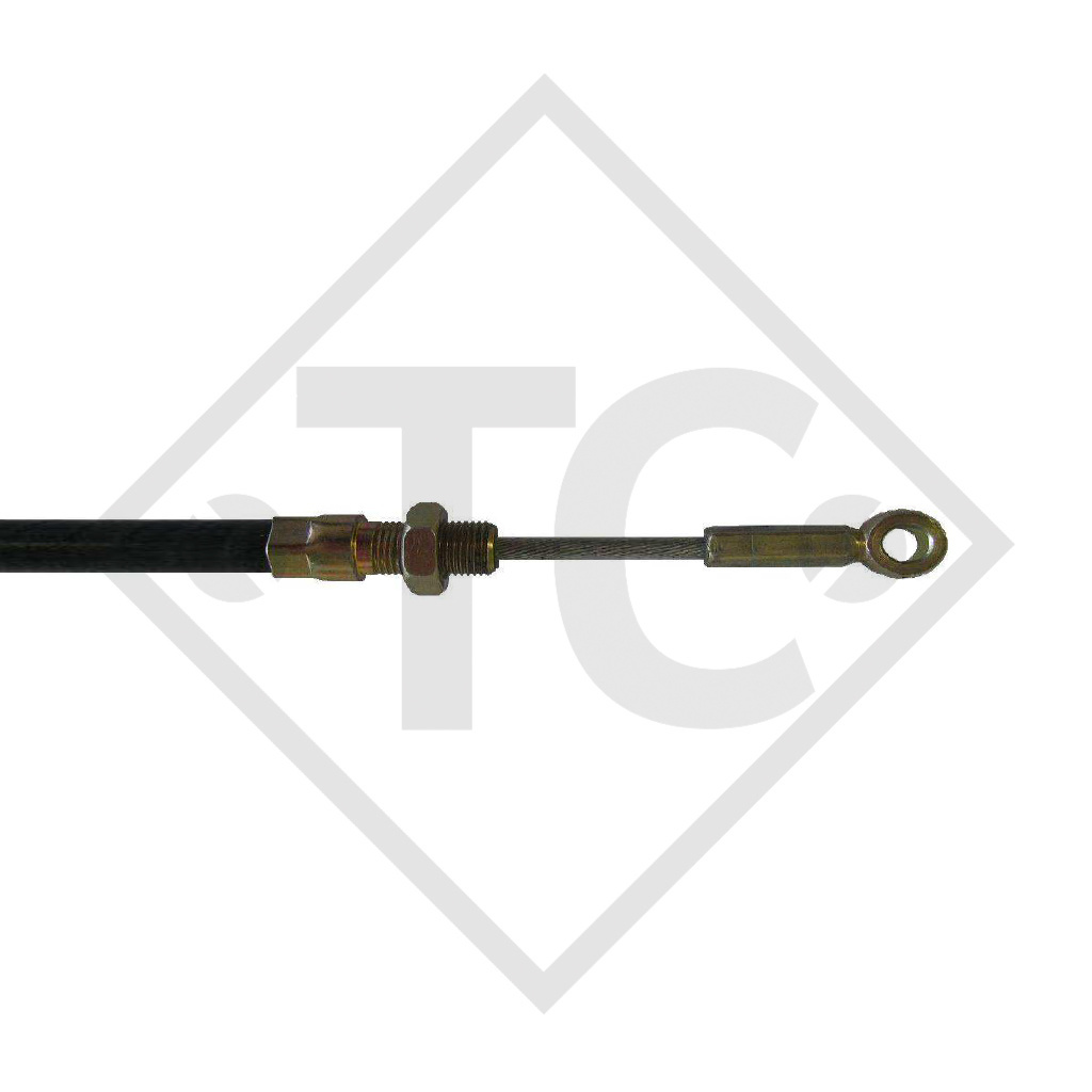 Bowden cable 217746 for overrun device with thread and eyelet