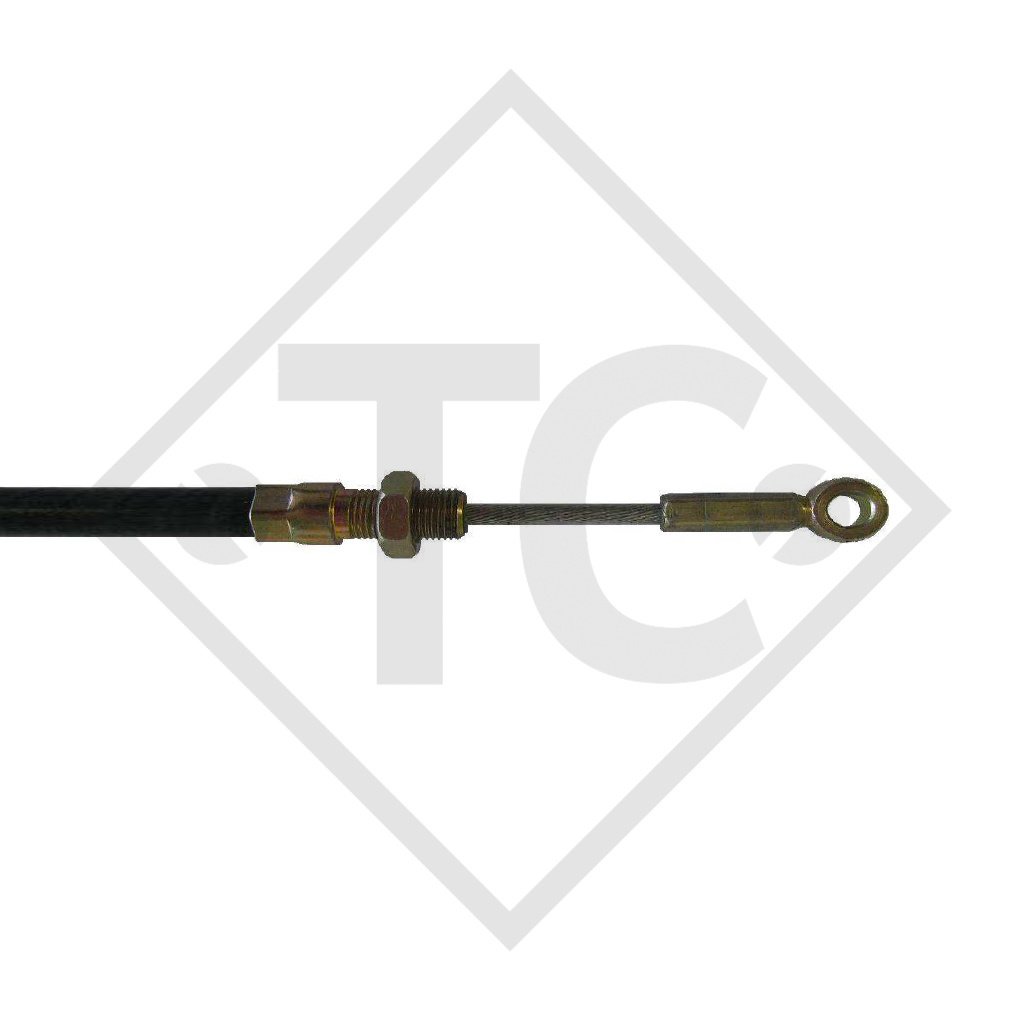 Bowden cable 381594 for overrun device with thread and eyelet
