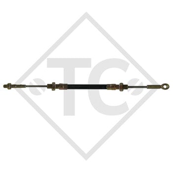 Bowdenzug 562241 für Auflaufeinrichtung mit Gewinde und Öse