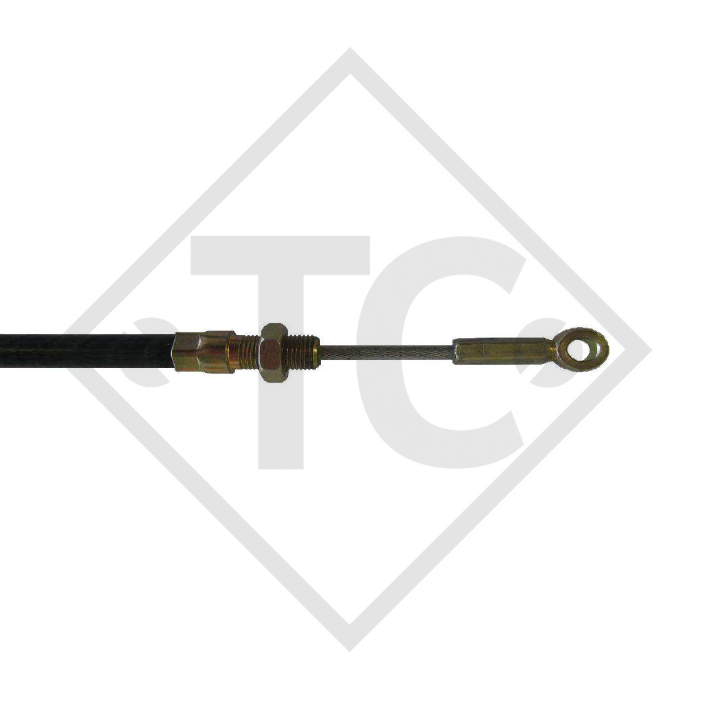 Bowdenzug 562241 für Auflaufeinrichtung mit Gewinde und Öse