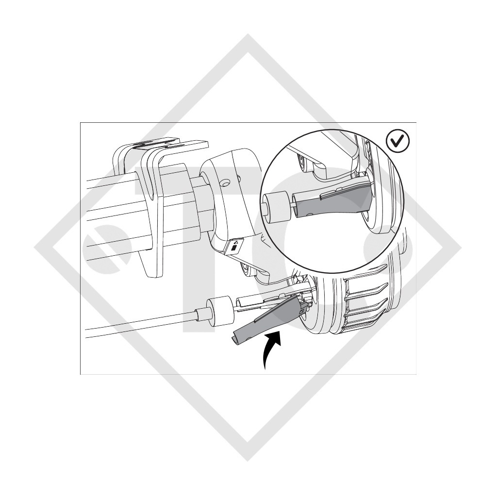 Bowden cable 1213129 hook in with nipple, vers. PROFI LONGLIFE