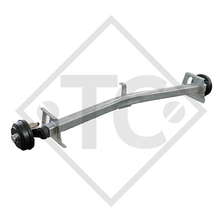 Braked axle 1050kg / 1400kg axle type SCB 1054, 46.21.379.917, Dethleffs Beduin