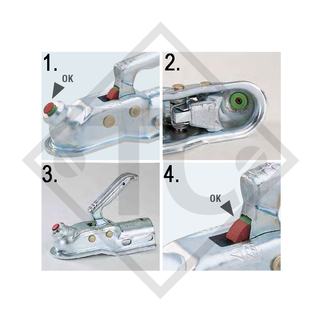 Coupling head AK 160 A / AK161 Compact for braked trailers