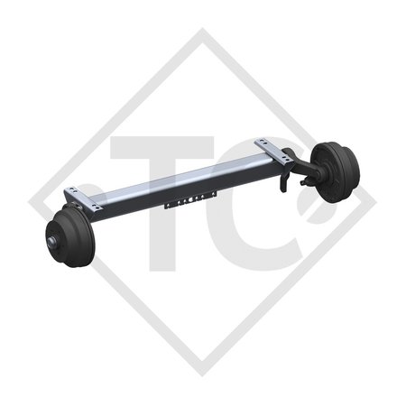 Braked axle SWING 1800kg axle type CB 1805, 46.32.368.521