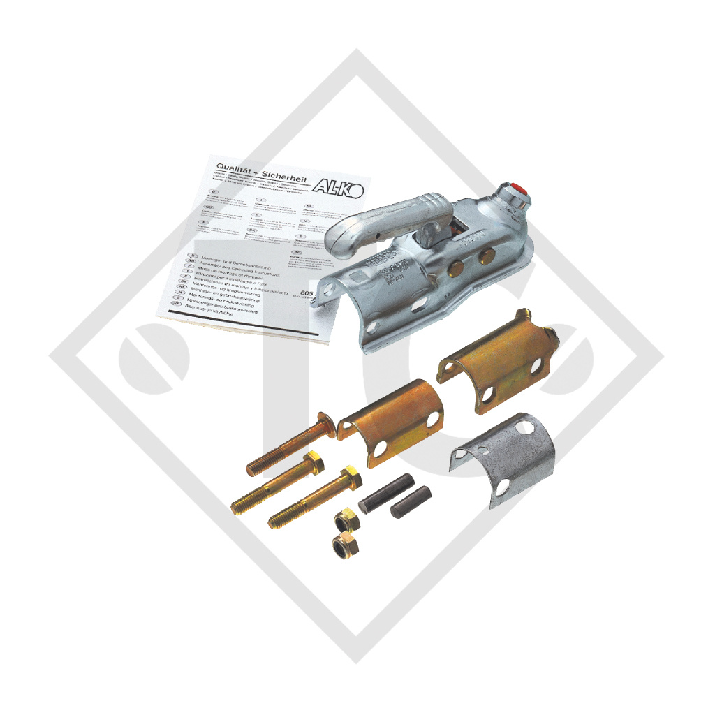 Coupling head AK 300 A Compact for braked trailers