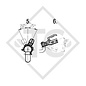 Giunto a sfera PROFI  AK 301  /  AK 300 A Compact per rimorchio frenato
