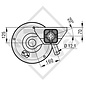 Eje con freno 2500kg SWING tipo de eje CS 2506, 46.41.373.100