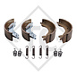 Brake shoe kit for wheel brake type 520, brake size 200x50mm, for one axle