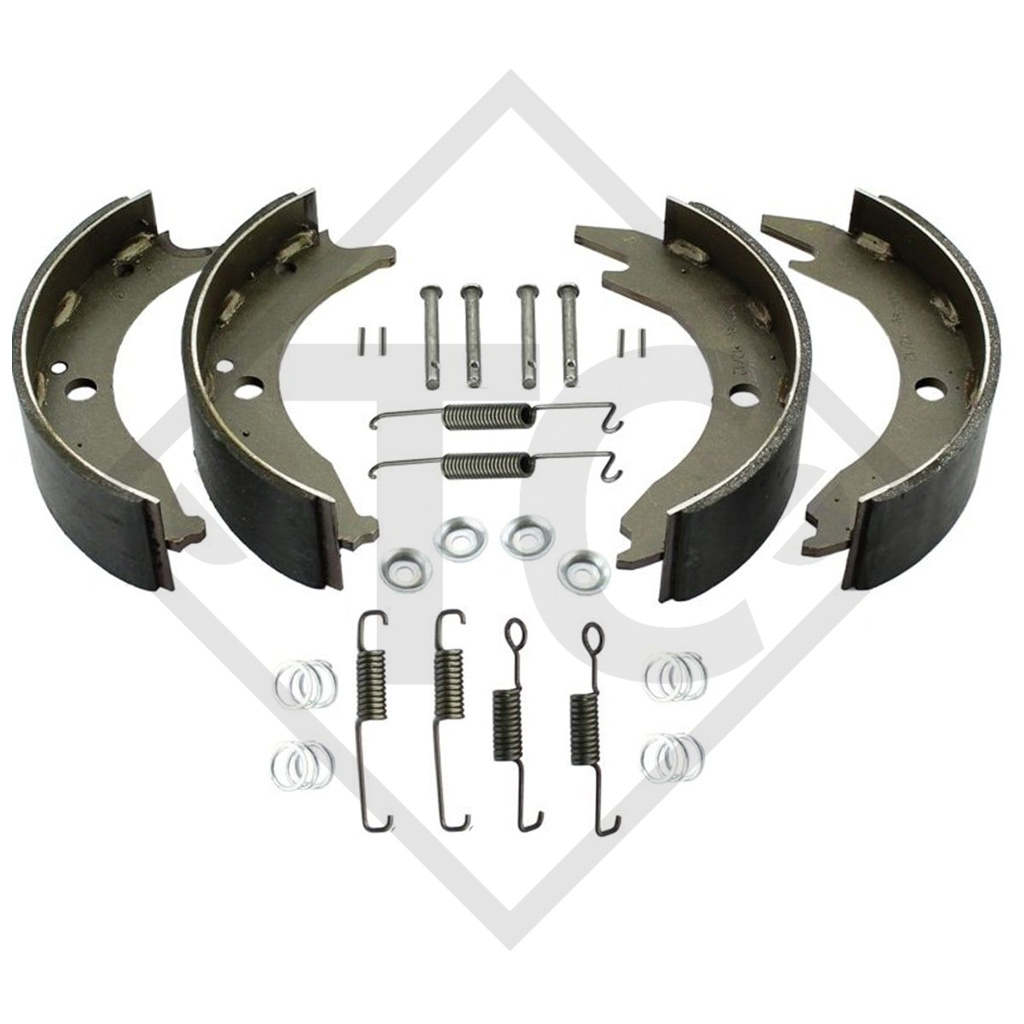 Brake shoe kit for wheel brake type SGB, brake size 200x50mm, for one axle