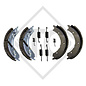 Brake shoe kit for wheel brake type 425, brake size 250x40mm, for one axle