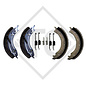 Brake shoe kit for wheel brake type 730, brake size 300x70mm, for one axle