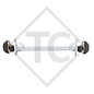 Braked axle 1500kg EURO1 axle type B 1600-3 Bailey Pegasus 514