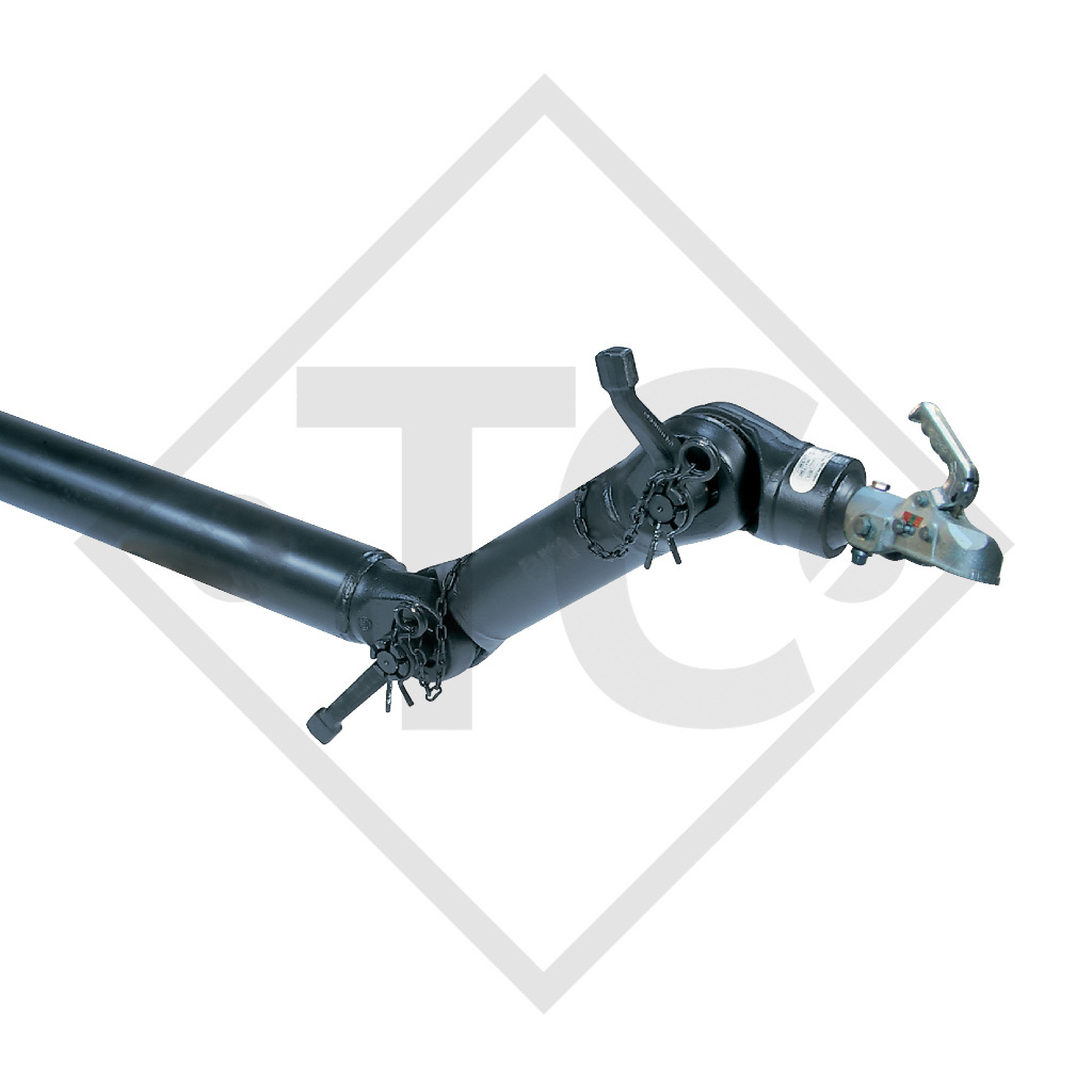 Towbar connection ZOV 0.75-1 B height-adjustable with drawbar section up to 750kg, 47.14.403.032