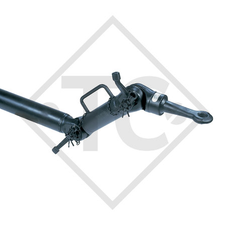 Towbar connection ZOV 1.2-1.1 B height-adjustable with drawbar section up to 1200kg, 47.23.403.012