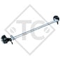 Braked tandem front axle 1350kg RONDO axle type DB 1355, 45.25.379.664
