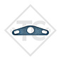 Deichselholm-Lasche für Zuggabeln ZEA, Abstand 110-130mm