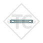 Drawbar shaft strap for ZEA drawbars, distance 100mm