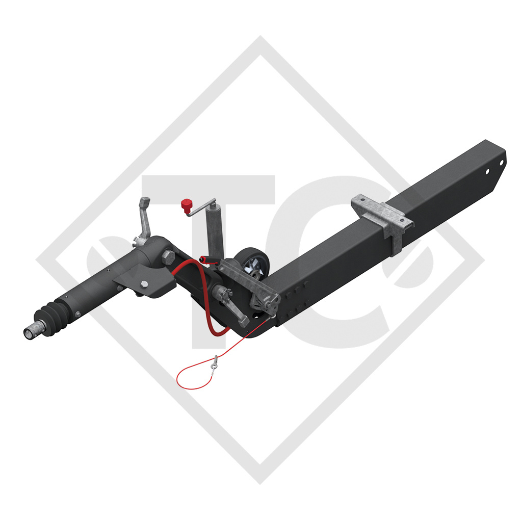 Overrun device height-adjustable 160 VB BASIC with drawbar section 850 to 1600kg