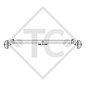 Achse gebremst 1000kg Euro Achstyp B 1000-3
