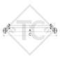 Assale frenato 1000kg Euro tipo di assale B 1000-3