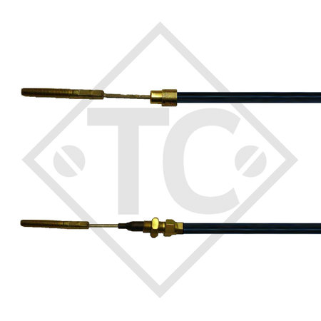 Cable bowden 1221538 con 2x rosca M10, funda con rosca M14, versión A - acero