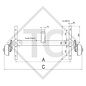 Eje con freno 1200kg EURO COMPACT tipo de eje B 1200-3