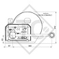 Cable winch PLUS 1150kg, type 1201 with automatic weight brake, with automatic unwinder, fitted with 12.5 meter cable for lifting