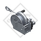 Cable winch PLUS 1150kg, type 1201 with automatic weight brake, with automatic unwinder, fitted with 25 meter cable for lifting
