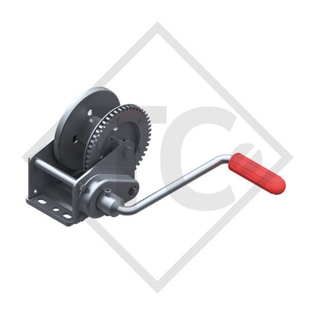 Cable winch BASIC 450kg, type 450 Compact with automatic weight brake, without automatic unwinder, without cable/band