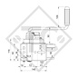 Arganello BASIC 450kg, tipo 450 A Basic con freno automatico a pressione, con automatismo di srotolamento, con 6 metro di cinghia di traino montato