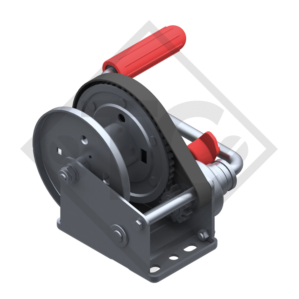 Cable winch BASIC 450kg, type 450 A Basic with automatic weight brake, with automatic unwinder, without cable/band