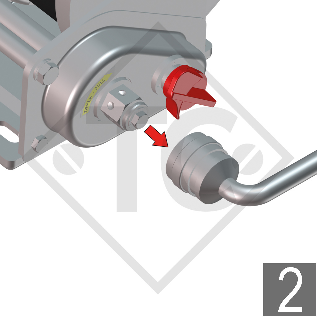 Arganello BASIC 450kg, tipo 450 A Basic con freno automatico a pressione, con automatismo di srotolamento, senza fune/cinghia