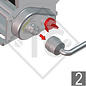 Treuil BASIC 900kg, type 900 A Basic avec dispositif de freinage automatique, avec enroulage automatique, avec sangle 7 mètres montée pour le halage