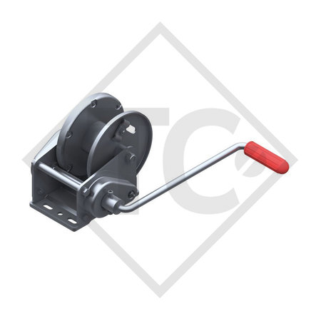 Cable winch BASIC 900kg, type 900 Compact with automatic weight brake, without automatic unwinder, without cable/band