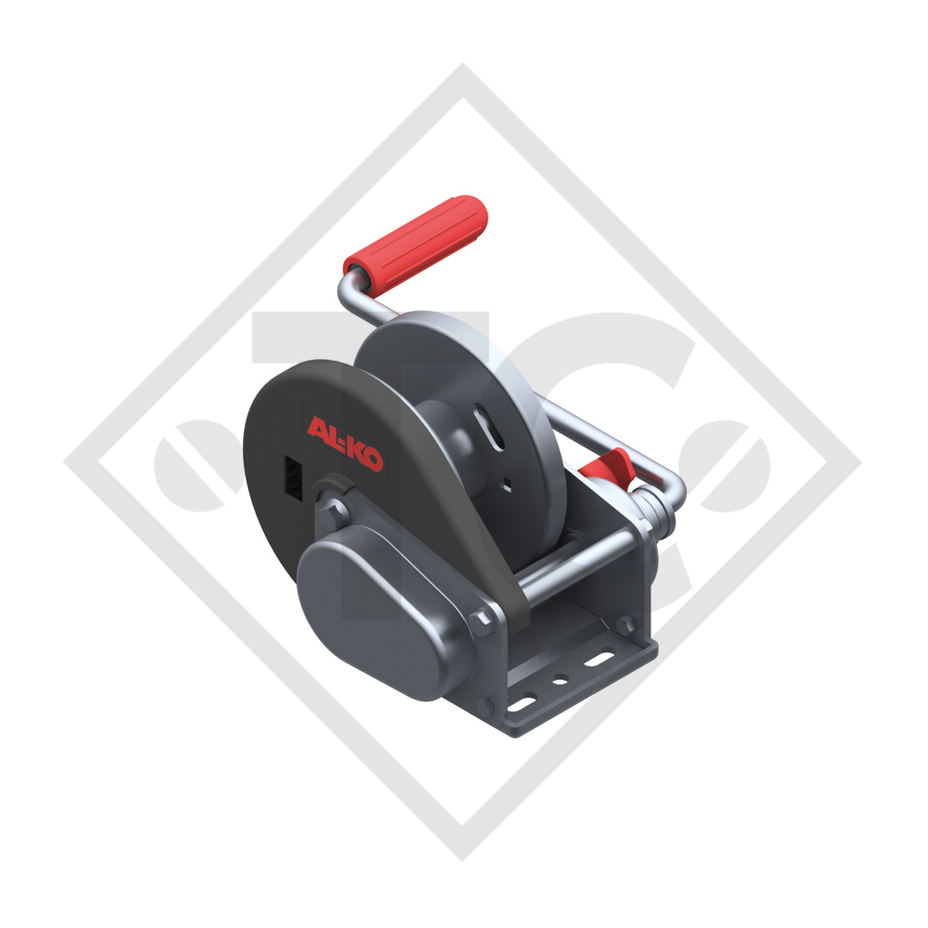 Cable winch BASIC 900kg, type 900 A Basic with automatic weight brake, with automatic unwinder, without cable/band