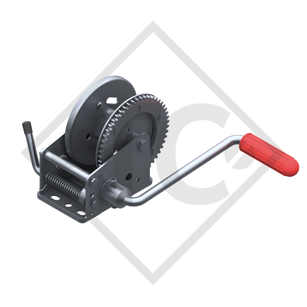 Towing winch BASIC 500kg, type 500 without automatic weight brake, without cable/band, without packaging