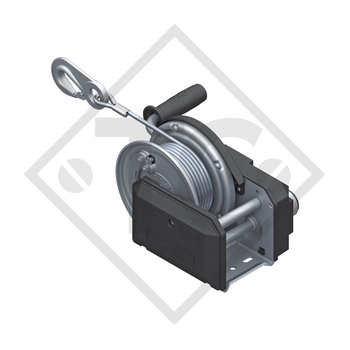 Cable winch PLUS 900kg, type 901 with automatic weight brake, without automatic unwinder, fitted with 12.5 meter cable for lifting, without packaging