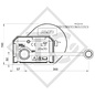 Cable winch PLUS 900kg, type 901 with automatic weight brake, without automatic unwinder, fitted with 12.5 meter cable for lifting, without packaging