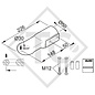 Drawbar eye E30/A UK ø30mm vers. A, external mounting, with fixing bolts