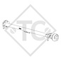 Braked axle SWING 1500kg axle type CB 1505, 46.27.379.707