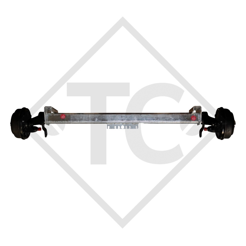 Braked axle SWING 1500kg axle type CB 1505, 46.27.379.420, HUMBAUR