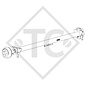 Braked axle SWING 1500kg axle type CB 1505, 46.27.379.266