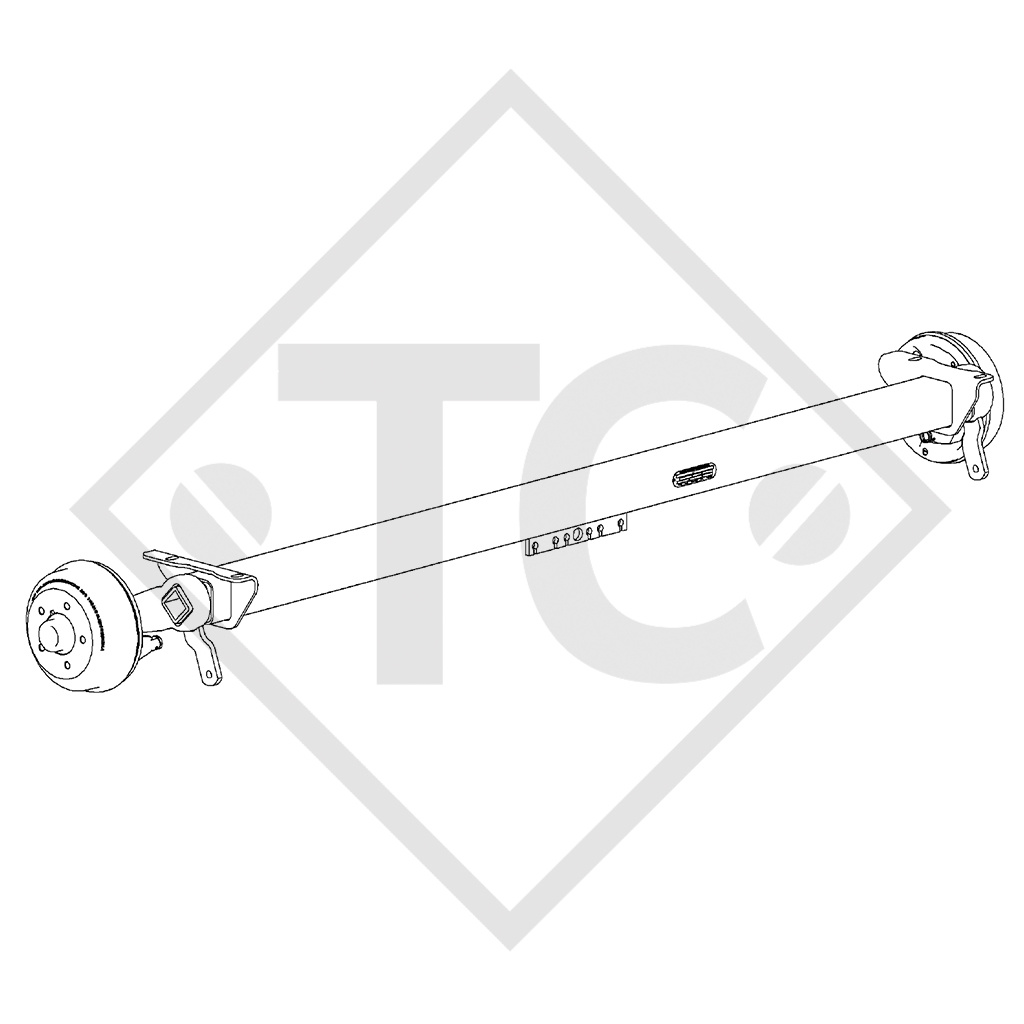 Eje con freno SWING 1500kg tipo de eje CB 1505, 46.27.379.266